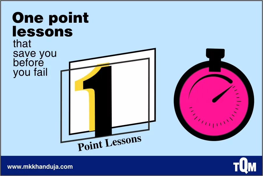 tqm 3 major one point lessons