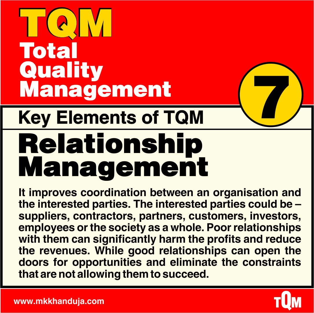 relationship management an important factor for tqm